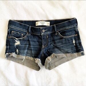 Abercrombie and Fitch Dark Wash Low Rise Shorts